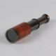 Leather Covered Brass Vintage Compact Telescope In Box