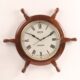 Wooden Ship Wheel Maritime Exclusive Clock