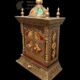 Antique Looking HandCrafted Art Work Prayer Units | Hindu Pooja Mandir | Home Mandir | Ghar Mandir | Home Temple With Door Drawer And Dome