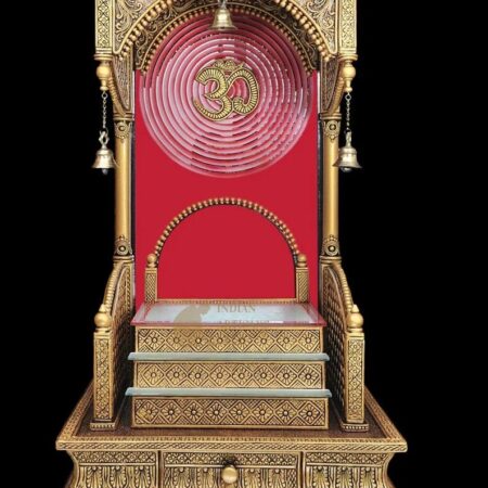 Big Size Pooja Mandir Indian Handmade Standing Hindu Temple