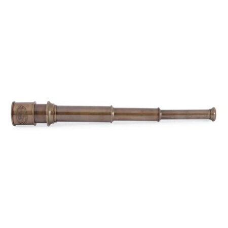 Brown Brass Torch Styled Antique Telescope