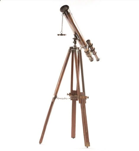 Multicolor Vintage Long Distance Lens Telescope With Tripod Stand