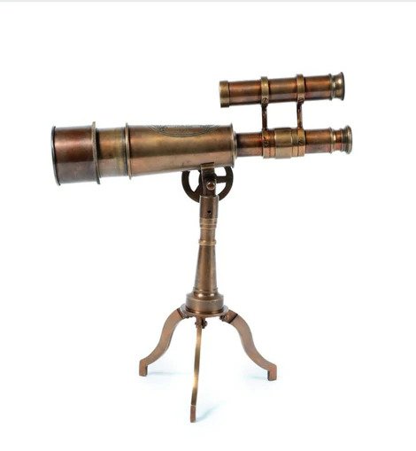 Mini Antique Brass Telescope With Tripod Stand