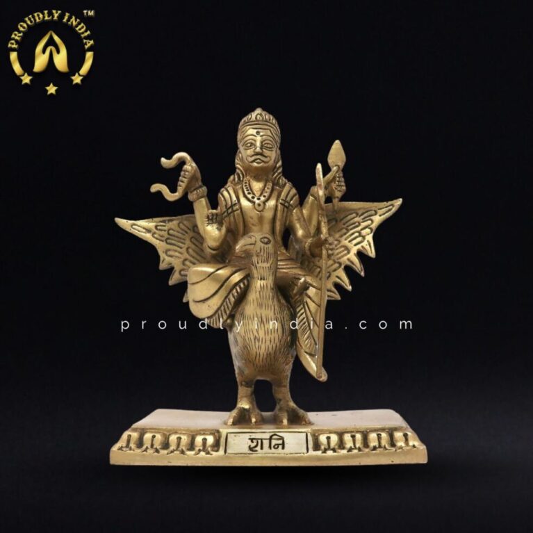 7.7 Inch- Brass Idol Shani Statue