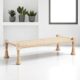 Natural Wood Beige Rope Daybed
