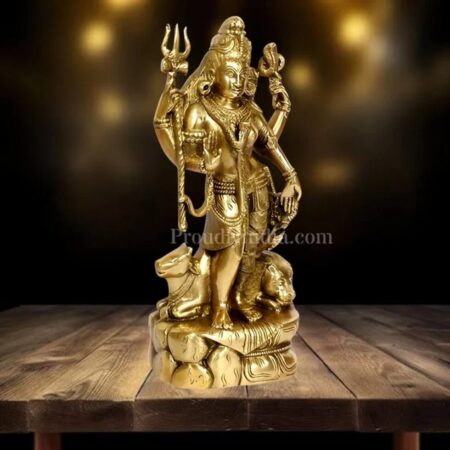 13″ Brass Ardhnarishwar Statue