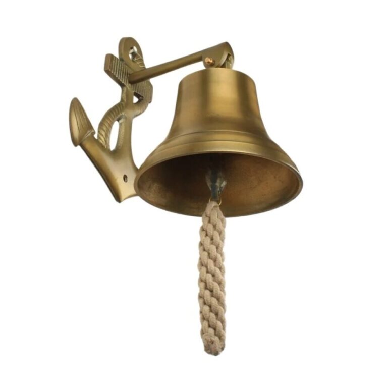 Brass Bell, Door Bell, Brass Hanging Bell, Bell With Rope